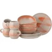Bloomingville Paula Frühstücksgeschirr-Set 12-teilig orange