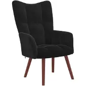 vidaXL Relaxsessel Schwarz Samt