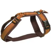 AnnyX Brustgeschirr Fun braun/bernstein Hundegeschirr Extra Small