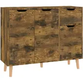 vidaXL Sideboard Räuchereiche 90x30x72 cm Holzwerkstoff