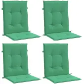 vidaXL Gartenstuhlauflagen für Niedriglehner 4 Stk. Grün 100x50x3 cm