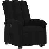 vidaXL Relaxsessel mit Aufstehhilfe Schwarz Stoff