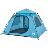 vidaXL Kuppel-Campingzelt 4 Personen Blau Quick Release