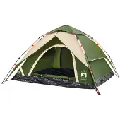 vidaXL Kuppel-Campingzelt 5 Personen Grün Quick Release