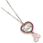 Ginza.se BARBIE - Collier Chaine - Coeur & Patin à Roulettes