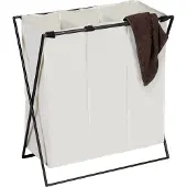 Kesper Wäschesammler Mod. Trio XL Beige mit drei Fächern