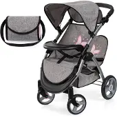 Bayer Twin Star Zwillingspuppenwagen, Grau