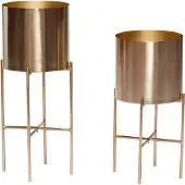 Hubsch Airy Pot Messing (set Van 2) | 270610