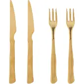 Bloomingville Blooming Ville Ollin Steak Besteck | Gold | Edelstahl | 82052700