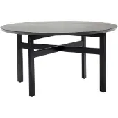 Hubsch Couchtisch Eiche rund - schwarz