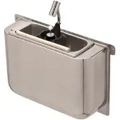 CombiSteel Spülbecke Für Eislöffel Mit Eislöffeldusche 410X120X270 Mit Wasserablaufloch, Wasseranschluss Und Überlaufrohr