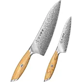 HEZHEN - Damastmesser Set 2-teilig - X01 Flagship Serie