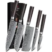 Xinzuo - Damastmesser Set 5-teilig - B1H He Serie