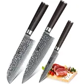 Xinzuo - Damastmesser Set 3-teilig - B1H He Serie