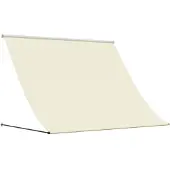 vidaXL Markise Einziehbar Creme 250x150 cm Stoff und Stahl
