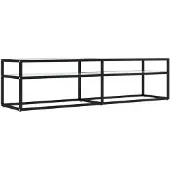 vidaXL TV-Schrank Weiß Marmor-Optik 160x40x40,5 cm Hartglas