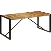 vidaXL Esstisch Raues Massives Mangoholz 180 cm