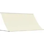 vidaXL Markise Einziehbar Creme 300x150 cm Stoff und Stahl
