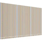 vidaXL Ersatzstoff für Markise Orange und Blau 6x3,5 m Polyester
