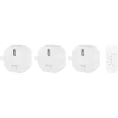 Smartwares SH4-99557 Lichtschalter-Set, Kabellos, Weiß, Kunststoff, IP21, 433.92 MHz, 30 m