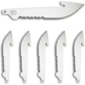 Outdoor Edge Razor VX Replacement Blades Drop Point, Wellenschliff, schwarz