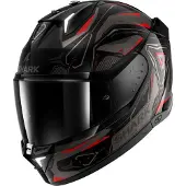 Shark Skwal i3 Linik Helm, schwarz/grau/rot, XS (53/54)