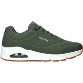 SKECHERS Uno - Stand On Air Sneaker, flache Sohle, grün, Größe 44