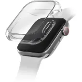 Uniq Garde Hybrid Case für das Apple Watch 7 / 8 / 9 - 41 mm - Dove (Clear)