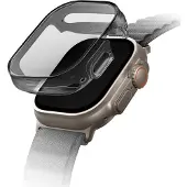 Uniq Garde Hybrid Apple Watch Hülle mit Displayschutz für die Apple Watch Ultra (2) - 49 mm - Smoked (Tinted Grey)