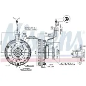 Nissens 86079 Lüfterkupplung Elektrisch Ø246mm für MAN TGA Wasserkühler Kühlsystem