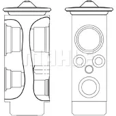 MAHLE ORIGINAL Expansionsventil Klimaanlage Expansionsventil AVE 9 000S passend für MERCEDES-BENZ C-Klasse Limousine (W203)