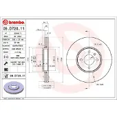 Brembo Bremsscheibe 09d72011 288mm 25mm für VW