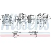 Nissens Kompressor, Klimaanlage 890806 für OPEL VAUXHALL CHEVROLET