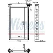 Nissens Wärmetauscher, Innenraumheizung 707209