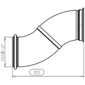 DINEX Abgasrohr 21555