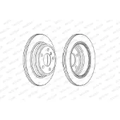 FERODO Bremsscheiben DDF2313C hinten, belüftet, 2 Stück