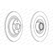 FERODO Bremsscheibe DDF1654-1