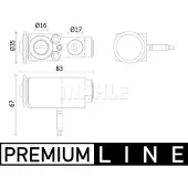 MAHLE ORIGINAL Expansionsventil, Klimaanlage AVE 140 000P