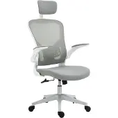Vinsetto Bürostuhl ergonomischer Shreibtischstuhl mit Wippfunktion Kopfstütze