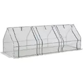 Aosom Sunny Greenhouse Tomatengewächshaus Gewächshaus mit Fenster Frühbeet