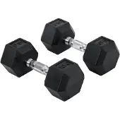 HOMCOM HOMdotCOM Sechseckige Kurzhanteln 2er-Set 10kg