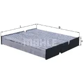 Knecht Innenraumluftfilter mit Aktivkohle MAHLE LAK 1467
