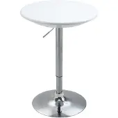 HOMCOM HOMdotCOM Bartisch weiß 61 cm x 61 cm x 97 cm