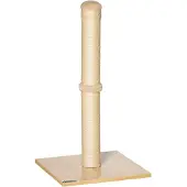 PawHut Kratzsäule Kratzbaum Kratzstamm mit Ball 60 cm Spanplatte Sisal