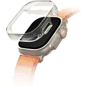 Uniq Garde Hybrid Apple Watch Hülle mit Displayschutz für die Apple Watch Ultra (2) - 49 mm - Dove (Clear)