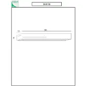FABAS LUCE Banny LED-Wandleuchte, 24 W, 2260 lm, 3000 K, Anthrazit - Modernes Design aus Metall und Methacrylat für die Innenbeleuchtung
