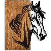 Wallxpert Bild Pferd 48 cm x 57 cm