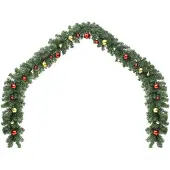 vidaXL Mattéo With baubles & leds