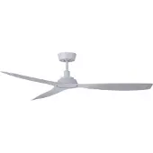 Beacon Lighting Deckenventilator Moto, weiß, Ø 132 cm, leise Moto, weiß / opal, für Wohn- / Esszimmer, Kunststoff, Modern