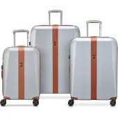 Delsey PARIS Promenade Hard 2.0 Expandable 4 Double Rolls Trolley L / M / S L Silver hellgrau 77cm